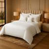 8 Pcs Comforter Set IVORY STRIPE ( light weight filling )
